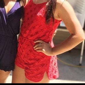 No boundaries red romper size medium